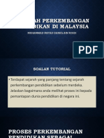 Sejarah Perkembangan Pendidikan