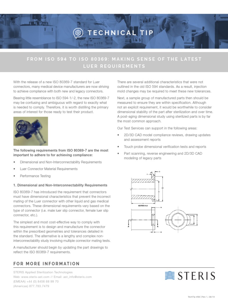 Transitioning from ISO 594 to 80369-7 | PDF | Young's Modulus ...