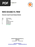 NHD-0216BZ-FL-YBW: Character Liquid Crystal Display Module