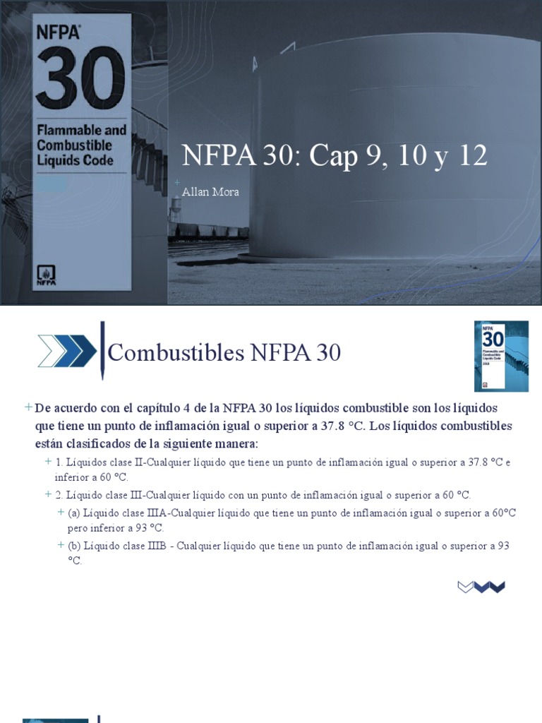 NFPA 30: Almacenamiento de Líquidos | PDF | Líquidos | Agua