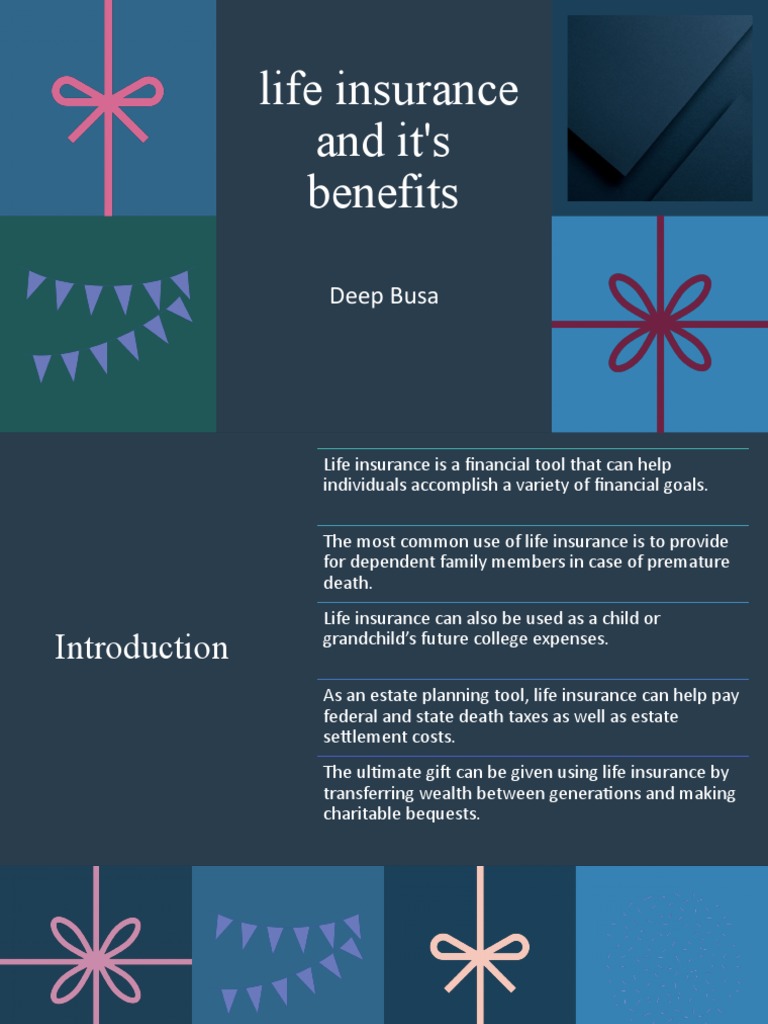 Benefits of Life Insurance Explained | PDF | Wellness