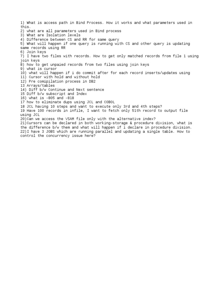 DB2 Bind Process and Cursor Management | PDF | Computers