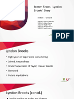 Jensen Shoes: Lyndon Brooks' Story: Section E - Group 3