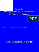 Development Skills Requirements For Embedded Systems: Lesson 9
