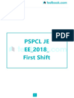 PSPCL Je EE - 2018 - First Shift: Useful Links