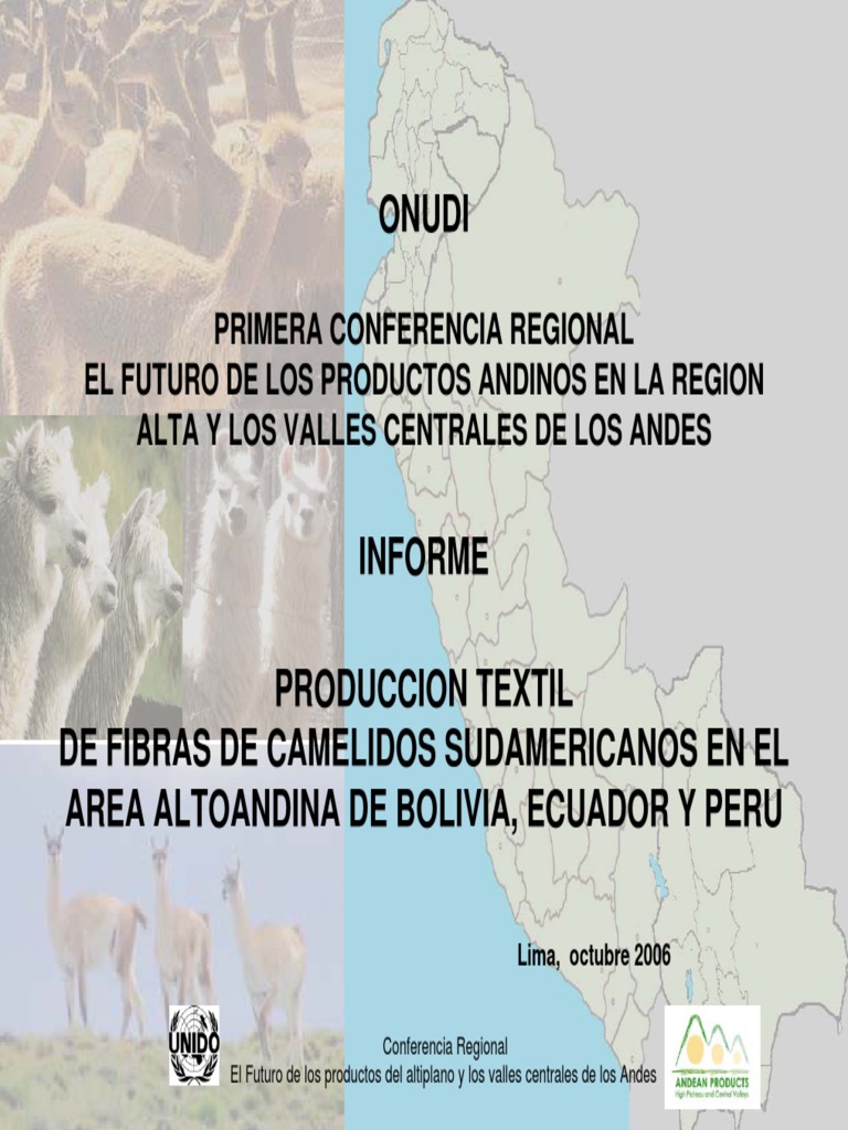 Producción y Mercado de Alpacas en Andes | PDF | Perú | Bolivia