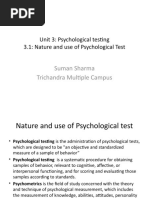 Assessment Psychology Testing