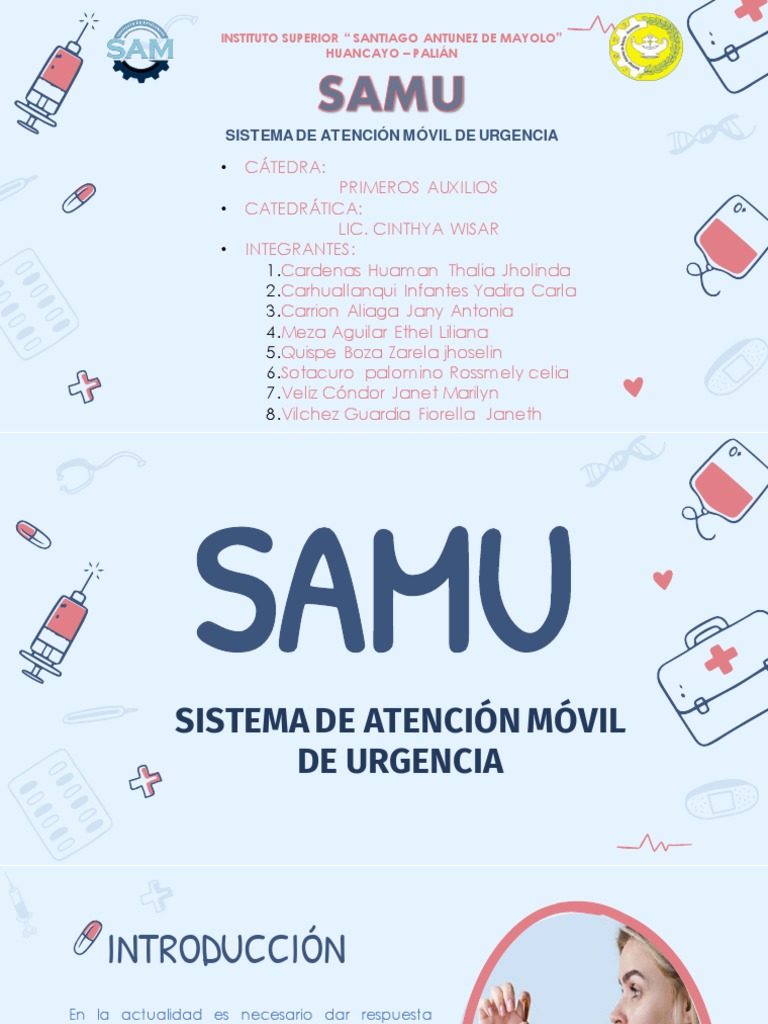 SAMU: Atención Médica Móvil Urgente | PDF | Emergencias Médicas | Hospital