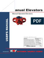 Manual Elevator Manual Operated NOV Rev. S