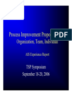 Process Improvement Proposals (Pips) : Organization, Team, Individual