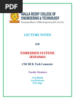 Embedded Systems Notes (Cse & It)