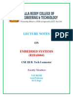 Embedded Systems Notes (Cse & It)