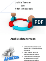 Analisis Data Temuan Dan Tindak Lanjut Audit