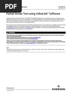 Partial Stroke Test Using Valvelink Software: Instruction Manual Supplement