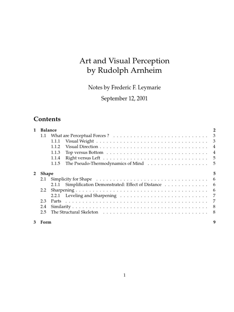 The Power Of The Center Rudolf Arnheim Pdf