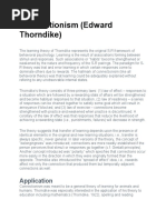 Connectionism (Edward Thorndike) : Application