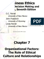 CH 07Organizational Factors-The Role of Ethical Culture and Relationships