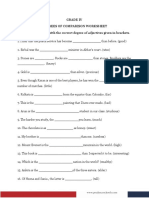 Degrees of Comparison Worksheet