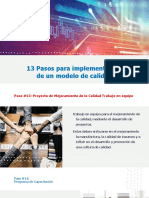 13 Pasos para Implementar Un Modelo de Calidad