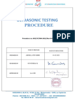 ULTRASONIC TESTING PROCEDURE