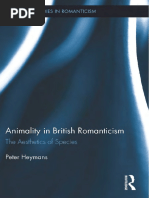 (Routledge Studies in Romanticism) Peter Heymans - Animality in British Romanticism - The Aesthetics of Species (2012, Routledge)