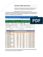 Latihan Membuat Pivot Table Pada Excel