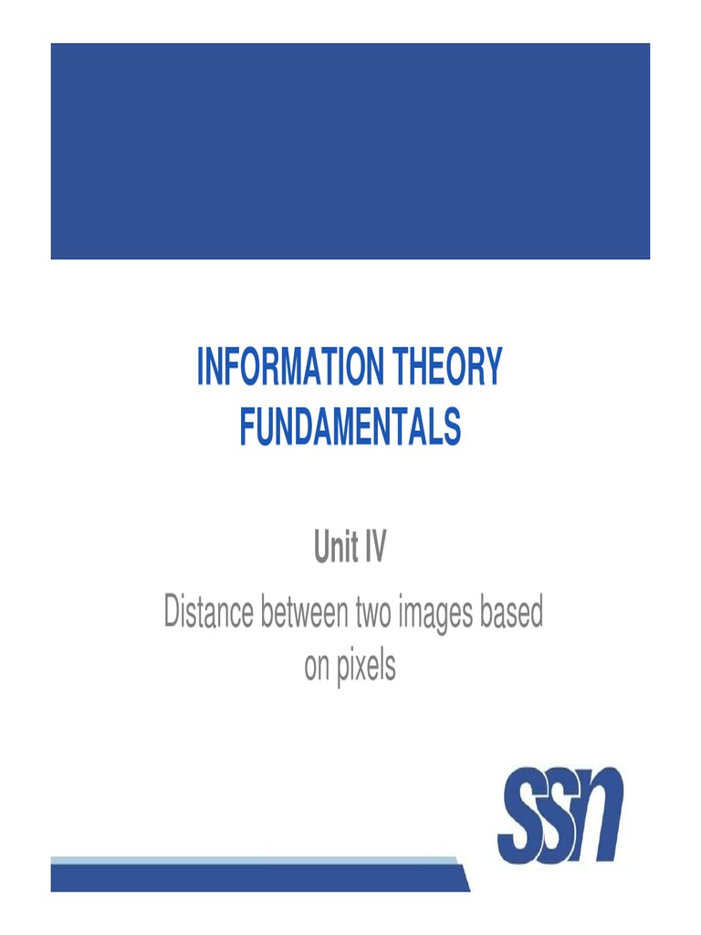 Distance Measures in Image Processing | PDF | Distance | Linear Algebra