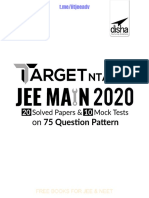 @iit - Jee Target 75 Ques Nta New Jee Main 2020