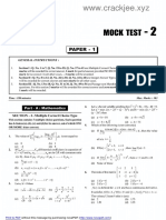 (QP) Jee Advanced Mock Tests - PDF - 2