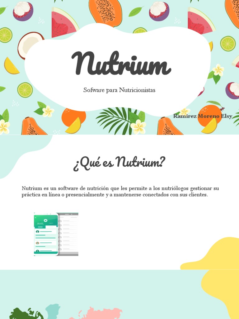 Nutrium: Software Esencial para Nutricionistas | PDF | Software ...