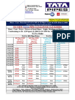 Tata MS and GI Pipe Price List and Dealer Contact Details