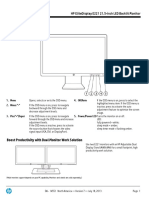 Quickspecs: HP Elitedisplay E221 21.5-Inch Led Backlit Monitor