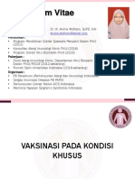 Vaksinasi Kondisi Khusus: Rekomendasi untuk Tenaga Kesehatan, Kelompok Berisiko, dan Kondisi Medis Tertentu