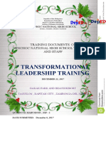 " Transformational Leadership Training: Training Documents of Sinonoc National High School Teachers and Staff