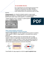 Efectul Magnetic Al Curentului Electric - Efectul Magnetic Al Curentului Electric. Inducţia Câmpului Magnetic