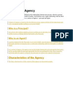 Contract of Agency Definition