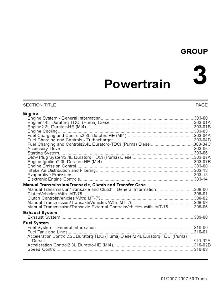FORD TRANSIT MANUAL PDF FREE DOWNLOAD 2021 visual data 5