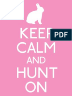 Keep Calm Hunt On Pink