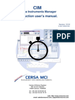 Production User's Manual.: Cersa Instruments Manager