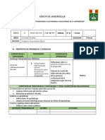 Sesión de Aprendizaje 1 Primer Año