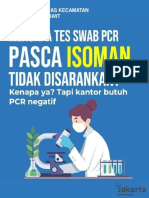 Mengapa Tes Swab PCR Pasca Isoman Tidak Disarankan