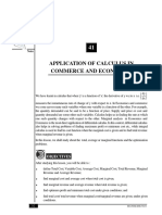 Application of Calculus in Commerce and Economics: Optional - Ii