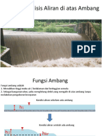 Aplikasi Analisis Aliran Di Atas Ambang