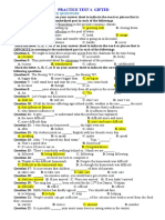 Practice Test 1-Gifted: Part I: Multiple Choice Questions