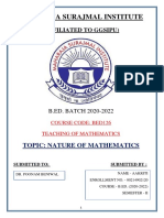 Nature and Concepts of Mathematics