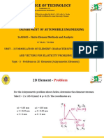 Topic - 5 - Problems on 2D Elements (Axisymmetric Elements)