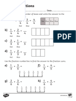 Year 3 Adding Fractions Worksheets