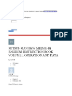 Mitsui-Man B&W Me (Me-B) Engines Instruction Book Volume 1 Operation and Data