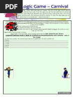 Logic Game 16th Carnival With Key For Intermediate Games 8708