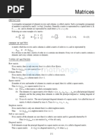 Matrices Determinants Mathongo